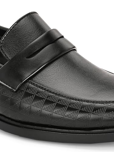 Image of Server Slip-On Mens' Formal Shoe | Pull On Stylish Non-Lace Design | Premium Craftsmanship & Durable Build | Soft Cushioned Insole for Comfort | Perfect for Party Office & Formal Wear