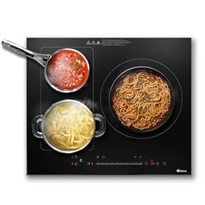 Katro Built-in Induction Hob 6500W / Induction Cooktop 3 Zone IT6520B3-AE / 9 Levels Setting/Safety Lock / 99 Mins Timer/Boost function/Flex Zone Heating