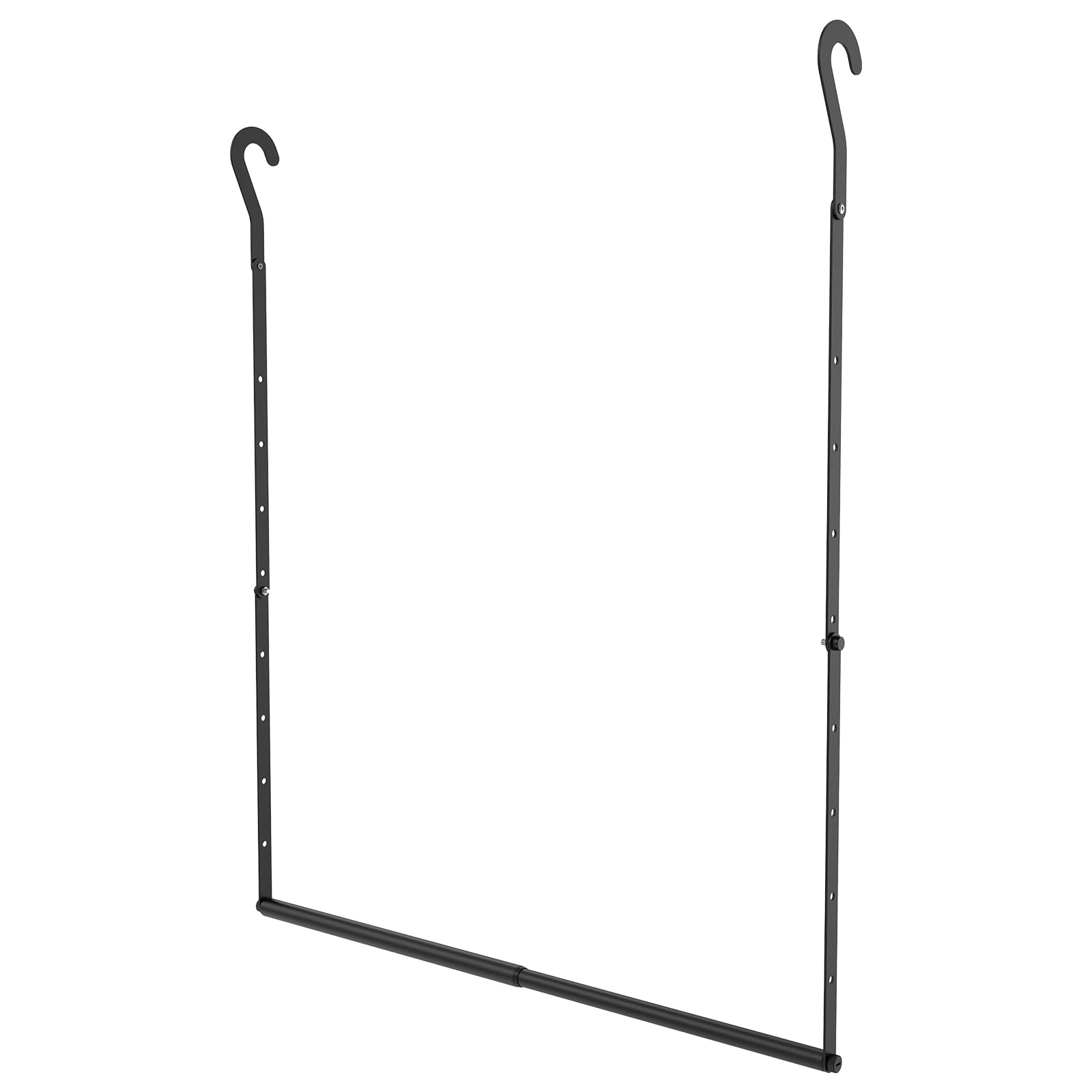 Closet Rod Extender 43-78cm Adjustable Length Heavy Duty Wardrobe Extender Clothes Hanging Rail Space Saving Clothes Hanger Closet Organizer for Bedroom Bathroom Balcony(1pcs)