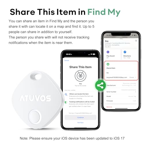 ATUVOS Bluetooth Tracker 2-Pack (Apple Find My) — view 7