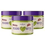 nut&me Crema de Pistacho Cremosa 750 gr - Sin gluten, aceite de palma ni conservantes - Crema para Untar, Sabor Dulce, Ideal para rellenos y con pan, Helado y chocolate Dubai - 3x250gr