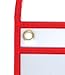 StoreSMART® - 9 x 12 inches - Open Short - Red Single Pocket with Hanging Strap - Red Rigid Vinyl Sewn Pocket - 10-Pack - Dry Erase Surface - TROH29R-10
