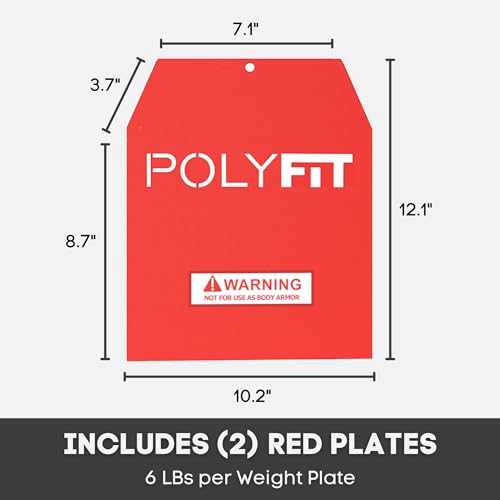 Image of POLYFIT (Fortify) Vest and Weight Plate Bundle - 14 LBS Vest