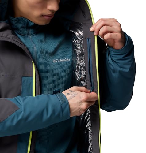 Columbia Herren Powder Prime™ Jacket Skijacke, Everblue, Shark, M EU – Ansicht 6
