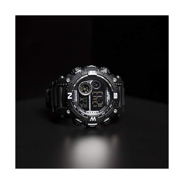 Armitron Sport Men's Digital Chronograph Resin Strap Watch, 40/8284, Blue/Black, 53.5MM, Chronograph,Digital - Image 5