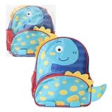 Mochila Escolar Infantil Dinossauro- Azul