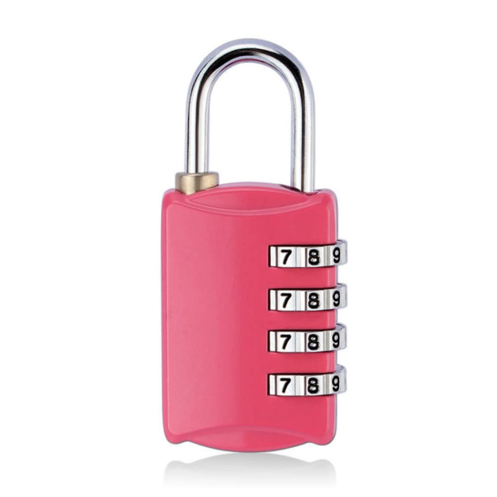 Lucchetti a combinazione， Lucchetti per valigie Lucchetto con password a 4 cifre, lucchetto di sicurezza for valigia e bagaglio, lucchetto for armadietto della palestra(Silver,Silver)