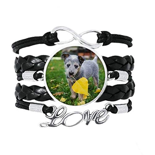 Bracelet Amour Bijoux en cuir avec portrait de chien pour garder votre compagnon près de vous