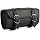 The Nekid Cow | Motorcycle Storage Bag Premium Synthetic Black Plain PVC Leather 2 Strap Closer Tool Bag Pouch for Saddle Bag