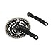 Pedalier VTT p2r 7-8v. Noir 150mm 42-32-22 avec Pare-Chaine (boitier 118-122mm)