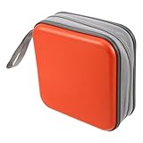 Fenêtre : le couvercle transparent permet une identification instantanée des disques rangés, idéal pour les utilisateurs ayant besoin d'un étui à CD pour la voiture ou le bureau, offrant un confort d'utilisation accru. étui de rangement pour cd, étui de poche pour CD