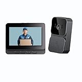 テレビドアホン ワイヤレス インターホン カメラ付き 4.3インチモニター 録画機能付き 工事不要 WiFi不要 双方向通話 音量調節 USB充電式 呼び鈴セット 玄関 チャイム 防犯対策 広角レンズ搭載 工事不要 留守対応 ナイトビジョン機能付き インターホン ワイヤレスドアホン