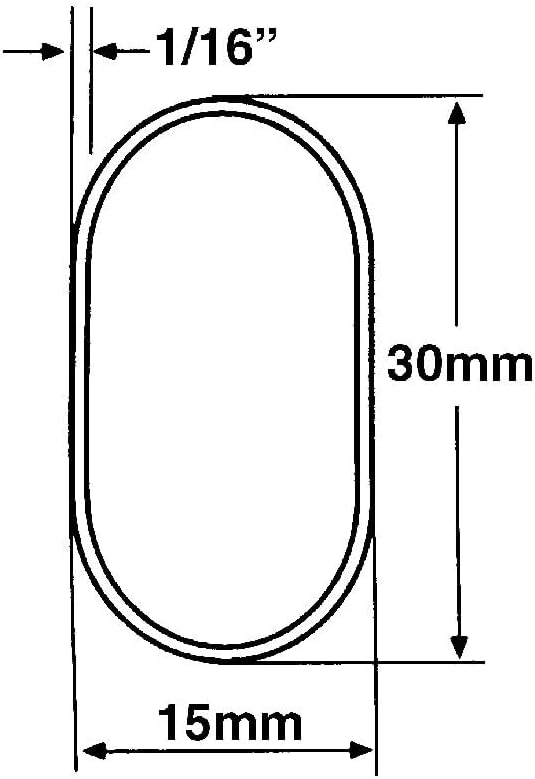 Outwater 48" Black Aluminum Oval Closet Rod Kit – 1-3/16" x 19/32" Profile with Matching Screw Mount Supports and Mounting Screws