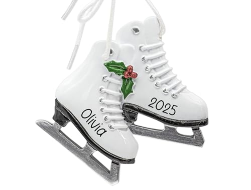 UniqXmas Personalized Figure Skates Christmas Ornament 2025 | Figure Skates with...