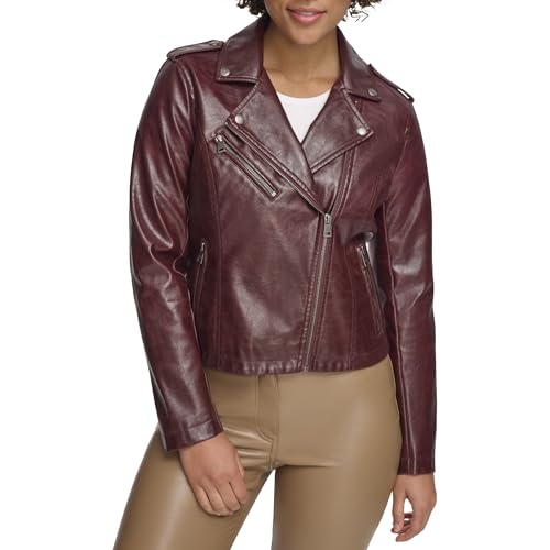 Levi's faux leather moto jacket for women