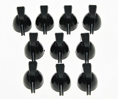 KAISH 50x Mini Chicken Head Knobs Guitar AMP Amplifier Knob Effect Pedal Knob Black