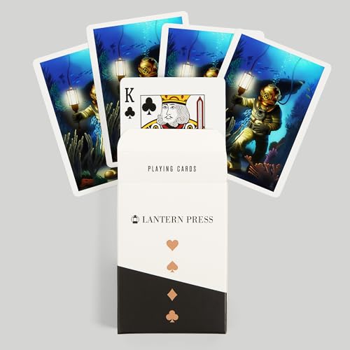 Baraja de poker Lantern Press Diver Scene 52 cartas miniatura 6