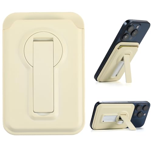 xnimnako Mag-Safe Wallet for iPhone Lightweight Magnetic Phone Wallet Stand Adjustable Hard Plastic Magnetic Card Holder for iPhone 16/15/14/13/12 Series