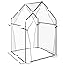 Produktbild Outsunny Foliengewächshaus, Gewächshaus, Treibhaus mit Doppeltür, Winddichtes Tomatenhaus, Pflanzenhaus für Garten, PE, Transparent, 90 x 90 x 145 cm