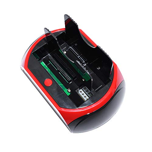 Estação de ancoragem de disco rígido SAIENTEE, USB 2.0 a 2,5 polegadas SATA IDE compartimentos duplo