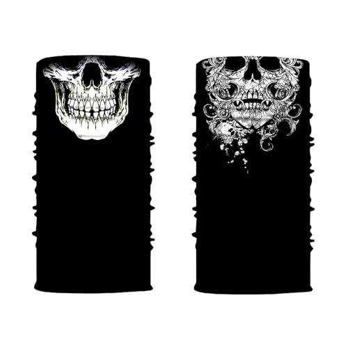Design fantastico: il vivace design con teschi può creare un fantastico effetto visivo spaventoso alla tua festa in maschera o durante le attività all'aperto. È un ottimo regalo per la tua famiglia e i tuoi amici, o semplicemente per te stesso.