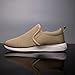 XKOWUO Mens Loafers Slip on Boat Shoes Non Slip Walking Sports Fashion Driving Casual Office Shoes Gym Lightweight Comfortable Sneakers Brown 11