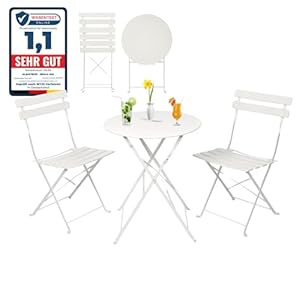 Albatros Bistro Set 3-teilig Weiß