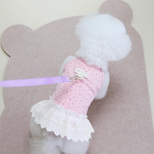 Zunea Camisole Vestido de verão para filhotes de cachorro pequeno para meninas, vestido de princesa