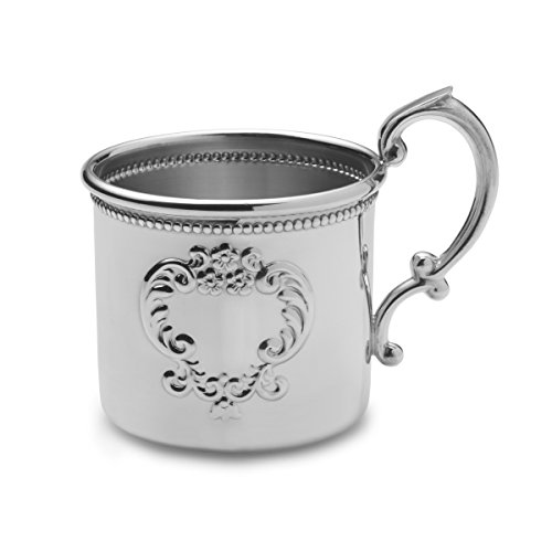 Empire Raised Design Beaded Pewter Baby Cup