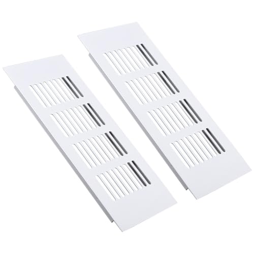 Grilles de ventilation blanches en aluminium anti-humidité pour placards et cuisines