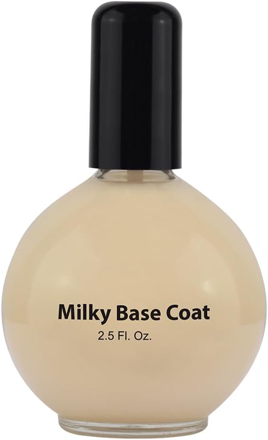 PRONAIL - Milky Base Coat for Nail Polish, 2.5 Oz - Professional Strength, Long Lasting, Manicure and Pedicure, Nail Strengthener, Hardener, Prevents Chipping - Fast Dry