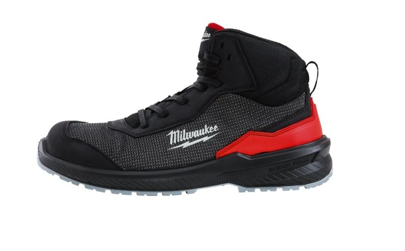 Milwaukee 4932493709 - Scarpe antinfortunistiche Flextred™ S1PS 1M110133; (Nero, Sistema Taglie Calzature EU, 44)