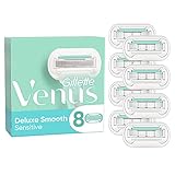 venus rasierklingen swirl LANGANHALTENDE GLÄTTE: 5 Klingen und SkinElixir Gleitstreifen für eine extra glatte Rasur, die lange hält, mit bis zu 0% Irritationen
