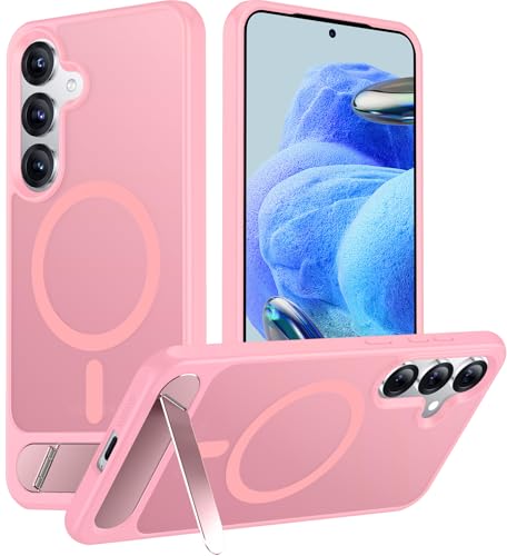 Coque magnétique pour Samsung Galaxy S25 Plus antichoc avec support