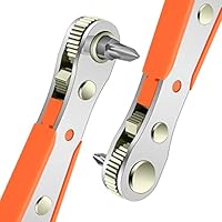 OSDUE Ratschenschlüssel Magnetisch, 110mm 1/4 Zoll Ratschen Wendeschrauber, Mini-ratschen Schraubenschlüssel für Gadgets, Autos, Häuser, Maschinen und andere Geräte