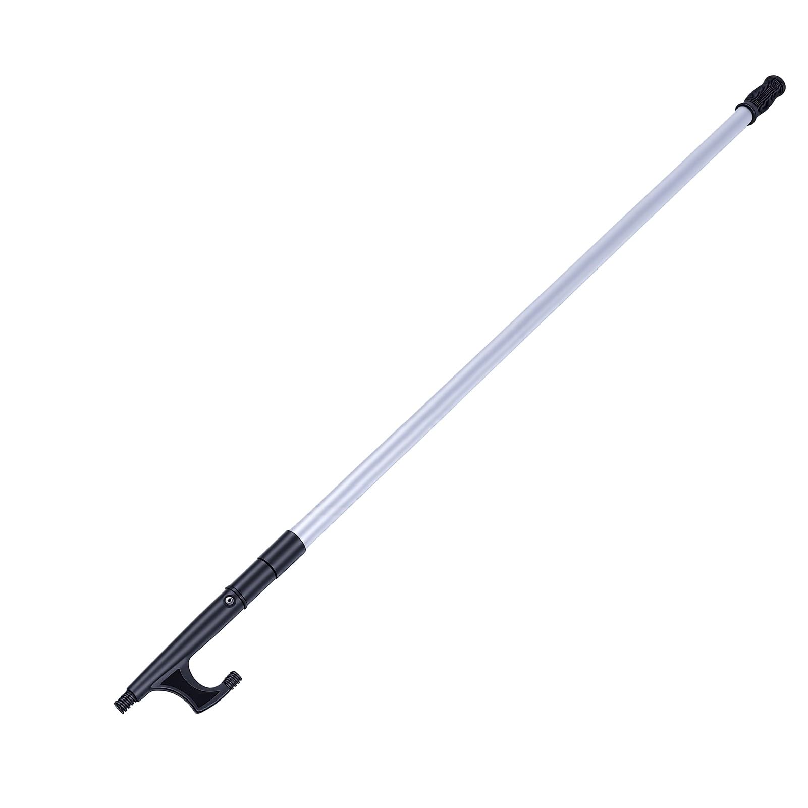Mezzo Marinaio Telescopico 4,8 a 12 Piedi per L'attracco | 3 Sezioni Palo Marino Retrattile con Gancio per Bacino in Alluminio Leggero per Attracco di Barche Accessori per Kayak Pesca