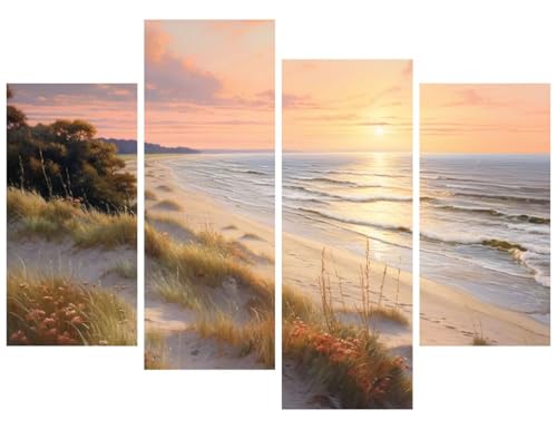 Diamond Painting plage XXL 4 pack océan pour adultes et enfants