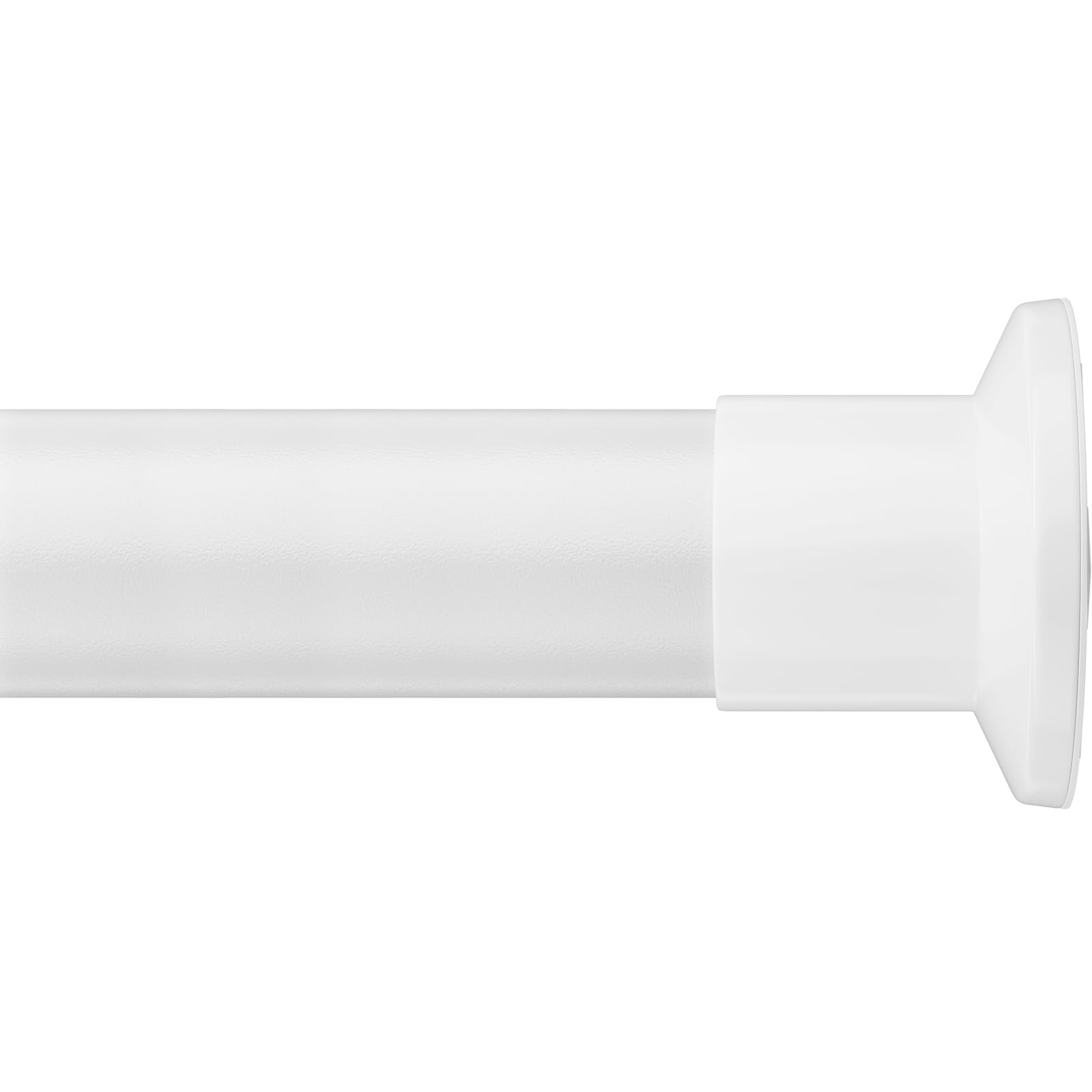 Photo 1 of **MISSING END CAPS**Tension Curtain Rod, No Drilling Tension Rods for Windows, Adjustable Pole Shower Curtain Rod, Non-Slip Telescoping Curtain Rods for Bathroom Patio Bedroom Laundry (White, 83-123 Inch)