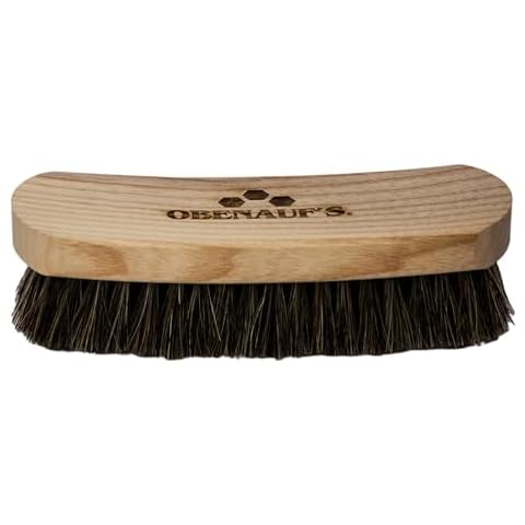 Obenauf's All Natural Horsehair Bristle Brush - Leather Boots and Shoes Care for Use with Leather Oil, Leather Conditioner, Leather Preservative Cover