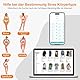 Mucek Smart Body-Maßband, Bluetooth-Maßband, Fitdays-App-Überwachung, Körpermaßband LED HD Vollbild für Fitness, Formgebung, Gewichtsabnahme und Aufzeichnung des Körperumfangs in cm oder zoll
