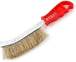 Bispy Multi-Purpose Stainless Steel Wire Brush with Long Handle for Cleaning Rust and Paint Remover Brush | Wire Brush for Cleaning Metal - Pack of 1