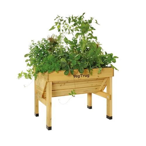 VegTrug 1m Small Wood Seater - Natural