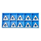 MT1603 CNC-Drehwerkzeughalter, 10 Stück, dreieckiger Keil für Hartmetall-Einsätze, hohe Festigkeit, Stabilität, Silber, MT1603 Geeignet für CNC-Drehmaschinen (MT1603)