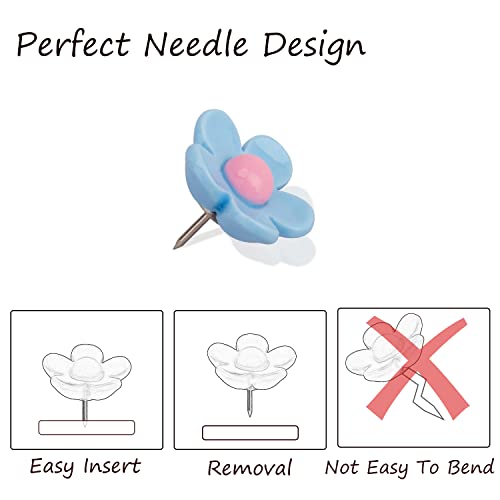 Push Pins Cute Office Supplies Flower Thumb Tacks Kawaii Candy Animal Push Pins Pin Board For Cork Board Desk Decor Accessories For Women Girls Office Organization #TOP3