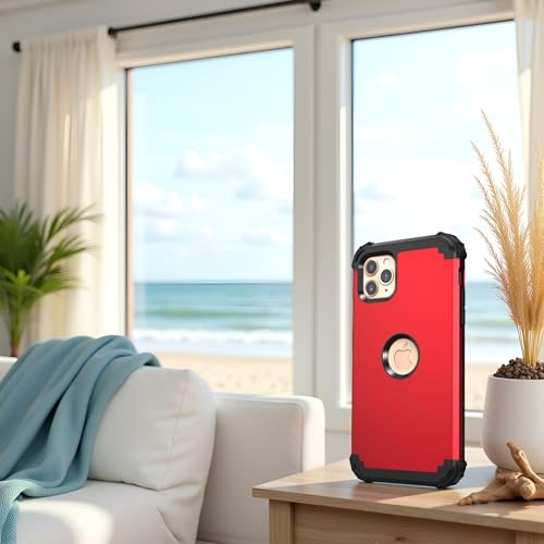 Coque iPhone 11 Pro Max robuste pour les activités extérieures couleur rouge