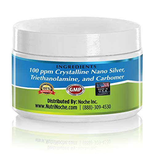 Nutrinoche Colloidal Silver Gel - 100 Ppm - Colloidal Silver Gel (4Oz) - Soothing And Cooling Of Sunburns, Razor Burn And Skin Burns #TOP2