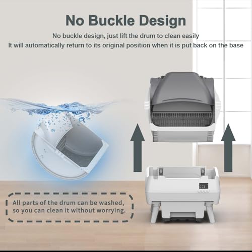 Lohhuby Automatic Cat Litter Box Self-Cleaning – App Control & Anti-Pinch Safety — view 6