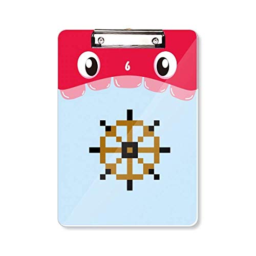 Porte-bloc A4 voile d'été avec un motif de gouvernail élégant pour le bureau