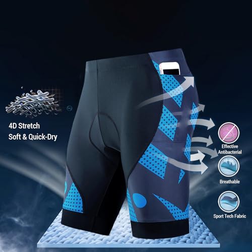 Calzas ciclismo hombre 4D acolchadas transp. miniatura 6