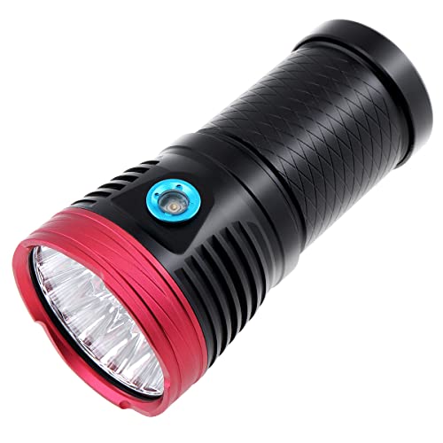 Linternas Led Alta Potencia Linterna recargable de alta potencia, linternas LED tácticas de 30000 lúmenes, linterna LED de mano superbrillante, luz LED...